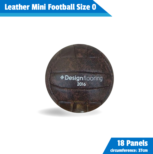 Leather mini football 18 panels