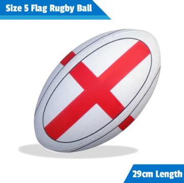 Show details for Flag Pattern Size 5 Rugby Ball Flag rugby ball size 5