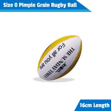 Show details for Size 0 Pimple Grain Rugby Ball Size 0 mini pimple grain rubber rugby ball