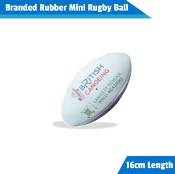 Show details for Branded Rubber Mini Rugby Ball Branded mini rubber rugby ball