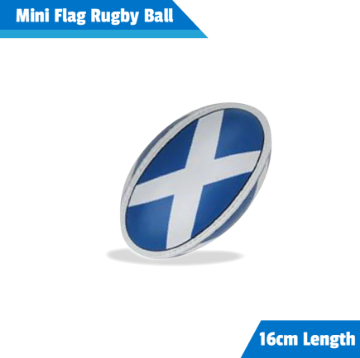 Show details for Flag Pattern Mini Rugby Ball Mini flag patterned rugby ball