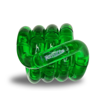 Show details for Translucent Green Tangle Toy Translucent Green Tangle coiled up