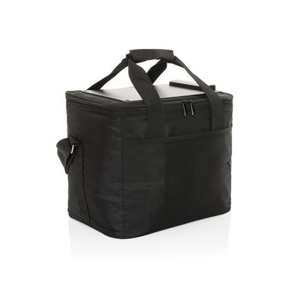 Cooler bag with solar panel on top