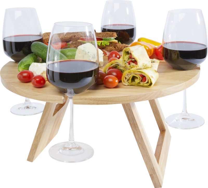 Picnic Table with food and drink