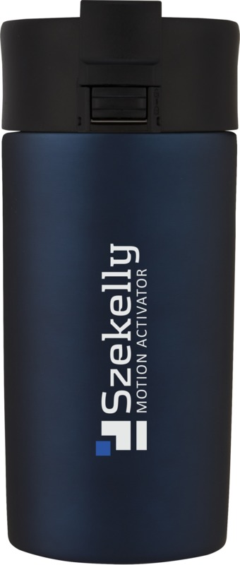 Blue Jetta 330 ml copper vacuum insulated tumbler with print