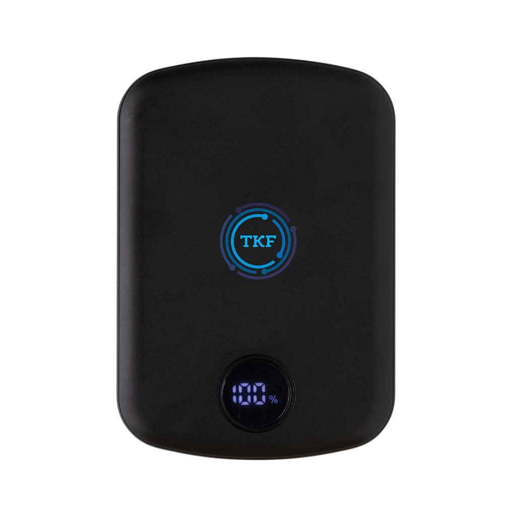 Black Recycled Plastic Magnetic Power Bank