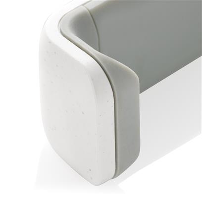 White & Grey recycled plastic 360 degree car phone holder