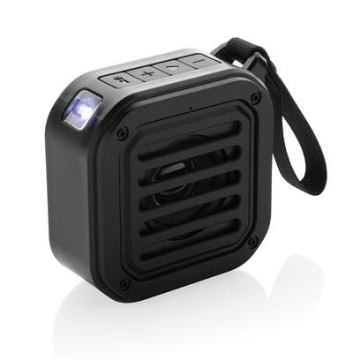 Show details for Recycled Plastic Wireless Solar Speaker 3W RCS recycled plastic wireless sunwave solar speaker with torch on