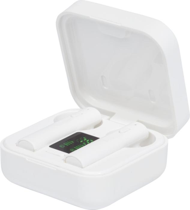 Tayo solar charging TWS earbuds open