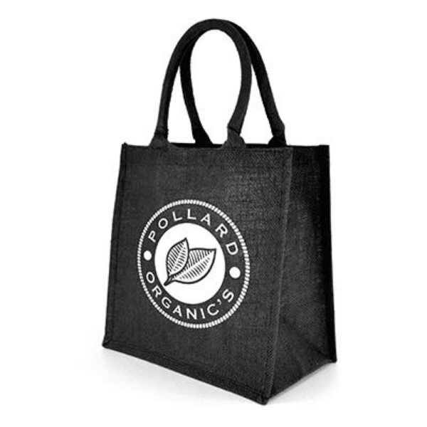 Black Medium Coloured Halton Shopper with print