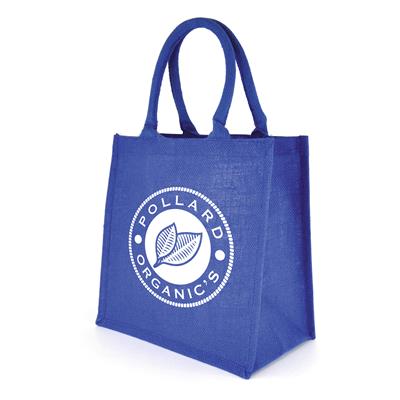 Royal Blue Medium Coloured Halton Shopper with print
