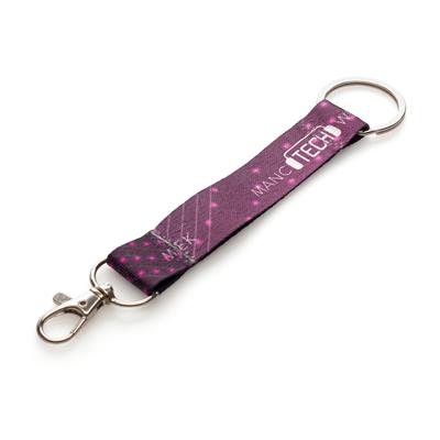 purple side RPET Lanyard Keyring