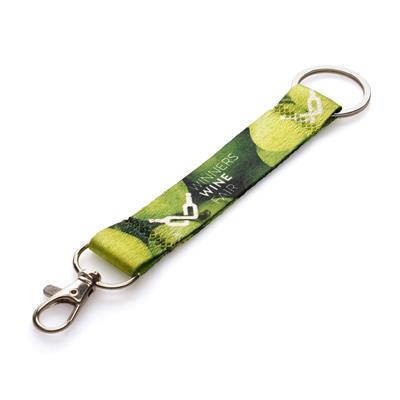 green side RPET Lanyard Keyring