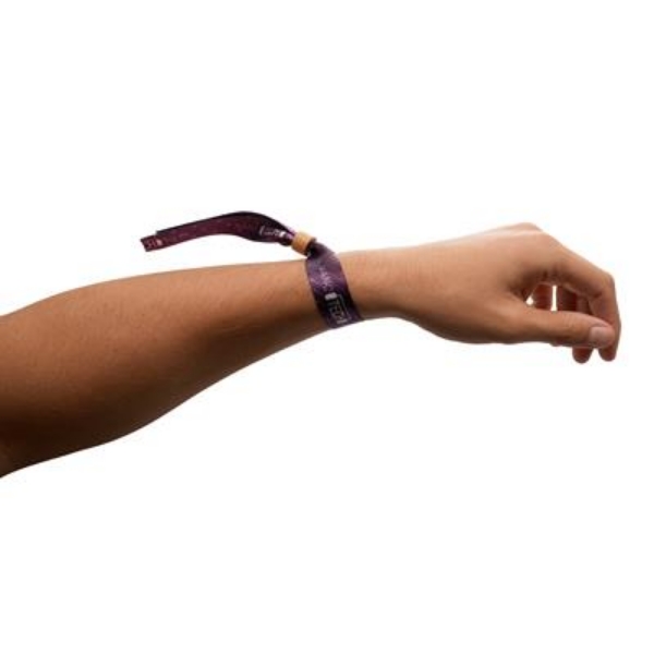RPET Wristband With Wooden bead and print