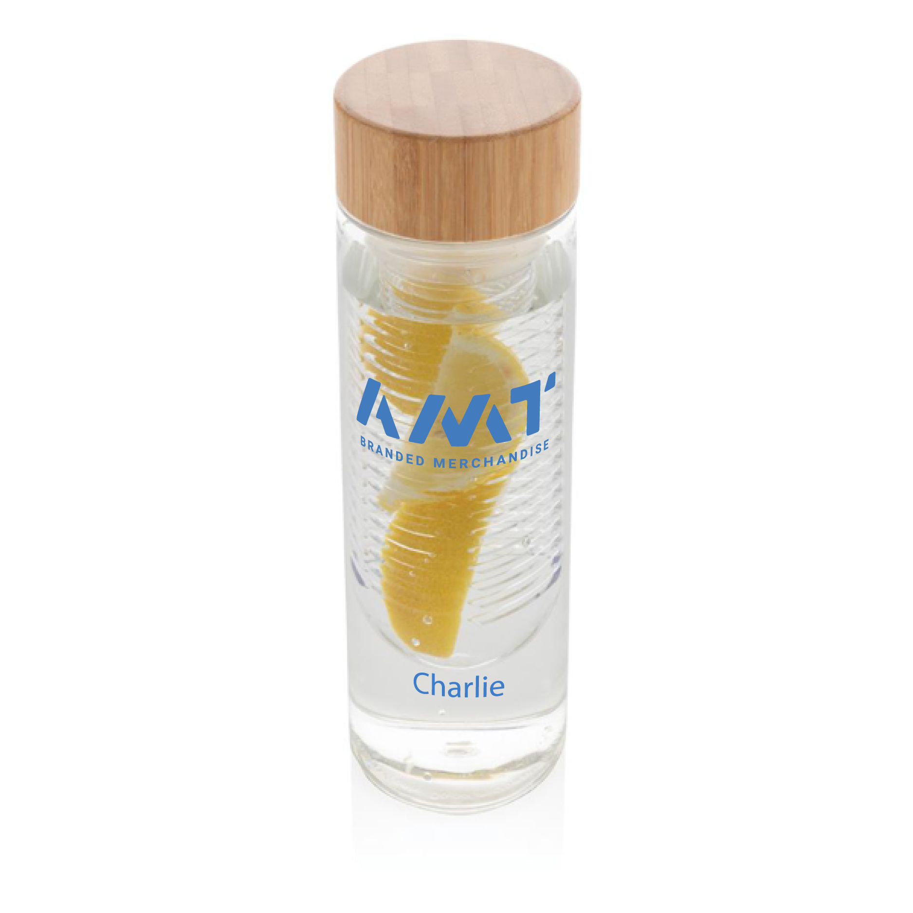 infuser with bamboo front view with logo