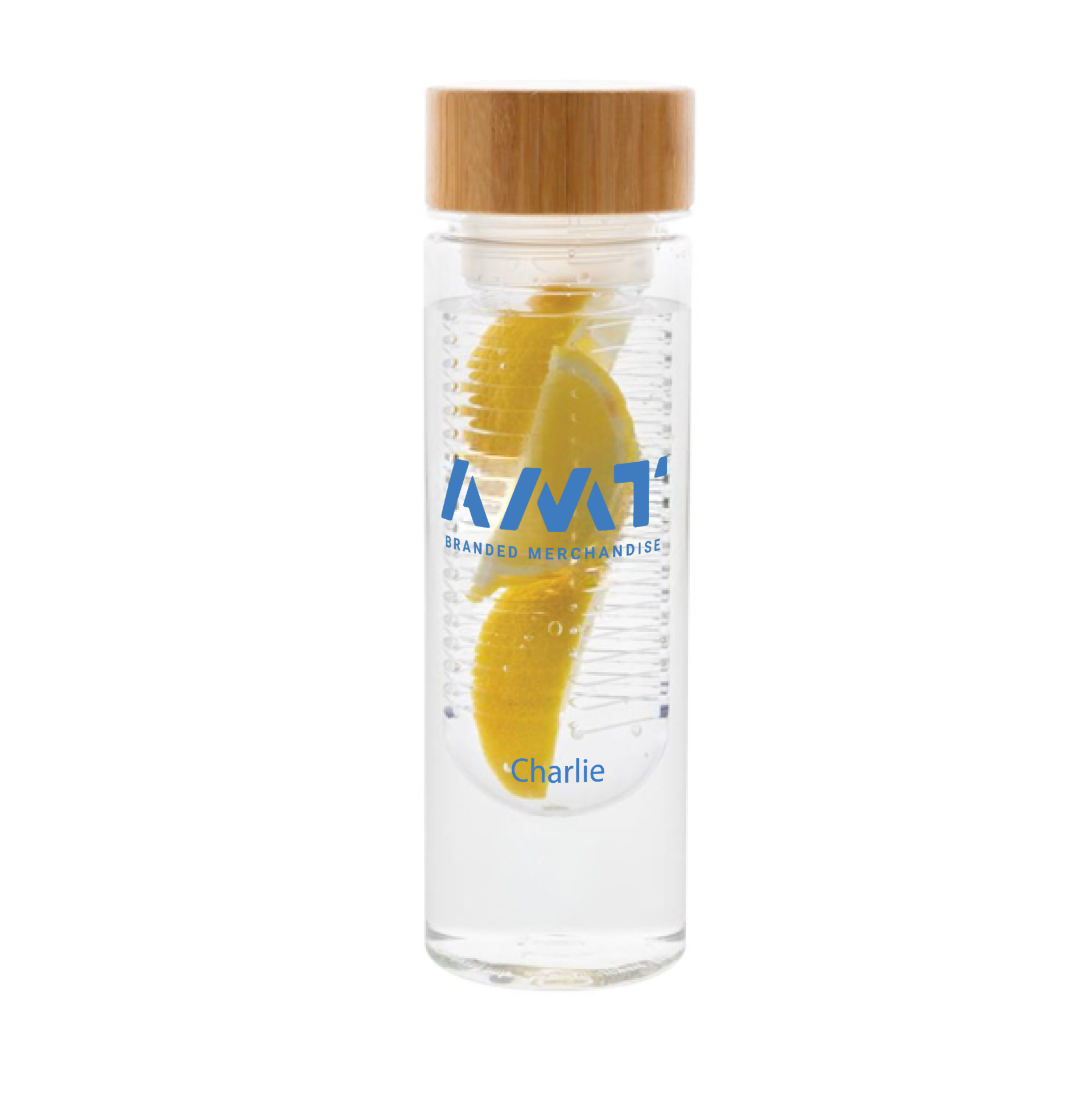 infuser with bamboo front view with logo
