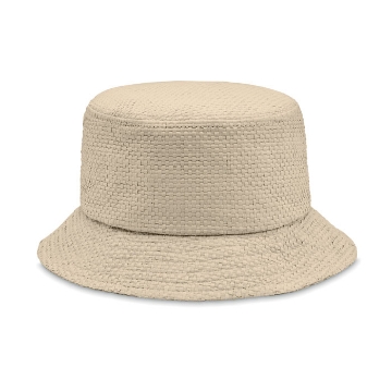 Show details for Paper Straw Bucket Hat Paper Straw Bucket Hat