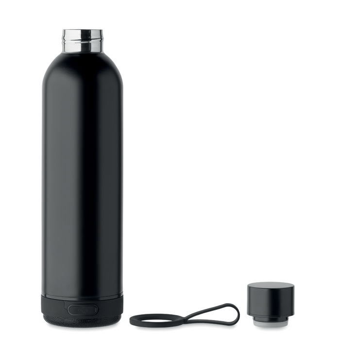 Double Wall Bottle with a detachabale speaker with lid off