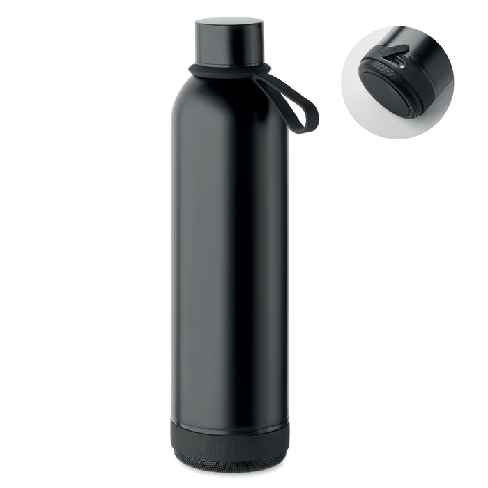 Double Wall Bottle with a detachabale speaker	