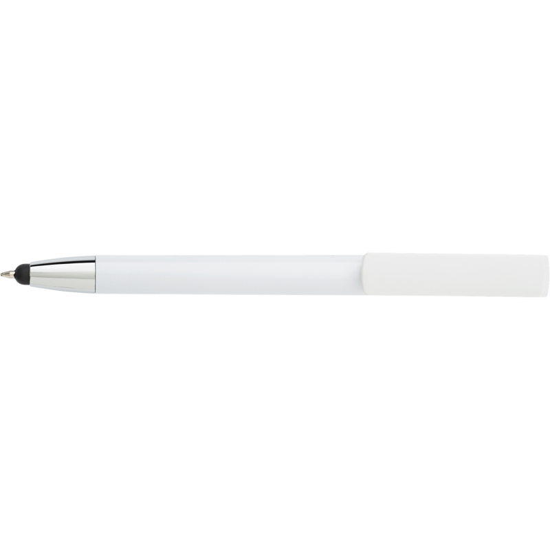 White Ballpen with Phone Holder
