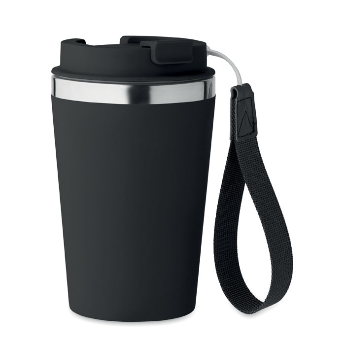 Black Recycled Steel Double Wall Tumbler
