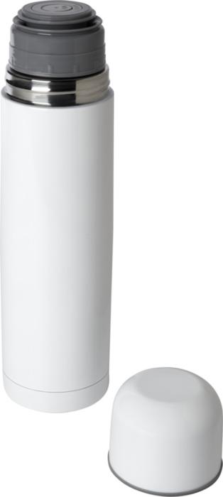 White Recycled Stainless Steel Vacuum Insulated Flask