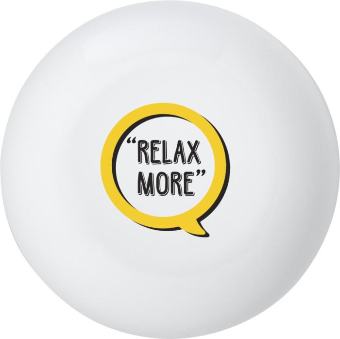 Lid of White Recycled Stainless Steel Vacuum Insulated Flask