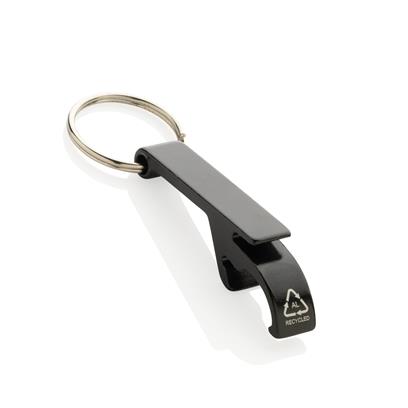 Black Recycled Aluminum Bottle & Can Opener