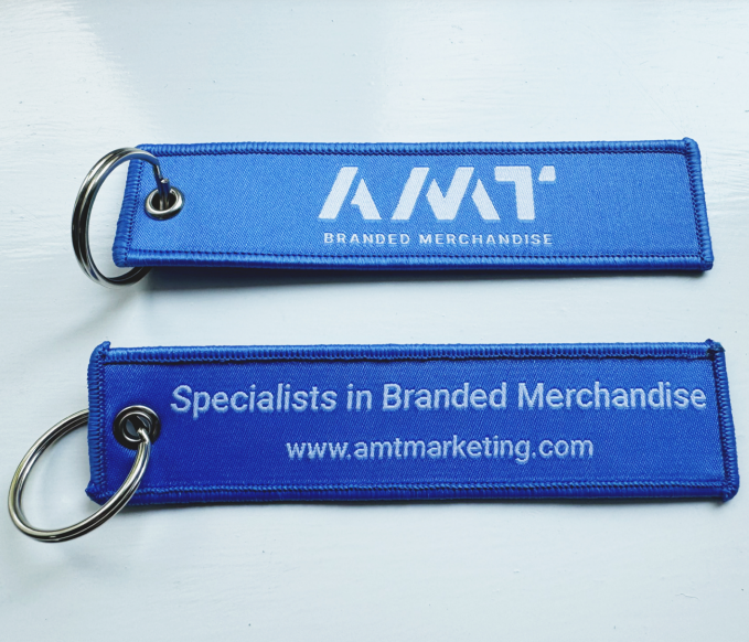 	Flight Tag in Blue with AMT logo