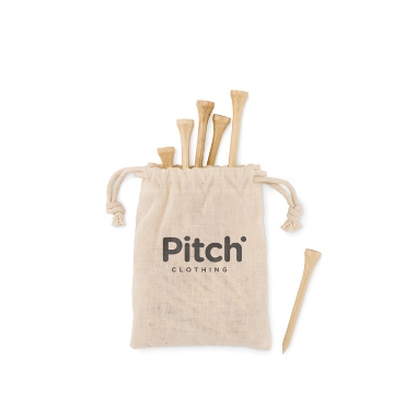 Show details for Bamboo Golf Tees Bamboo Golf Tees in Organic Cotton Drawstring Bag