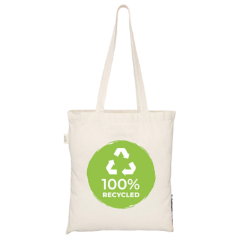 Show details for 100% Recycled Cotton Shopper Bag Picture of 100% Recycled Cotton Shopper Bag