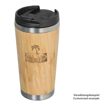 Show details for Bamboo Thermo Mug Bamboo Thermo mug with print