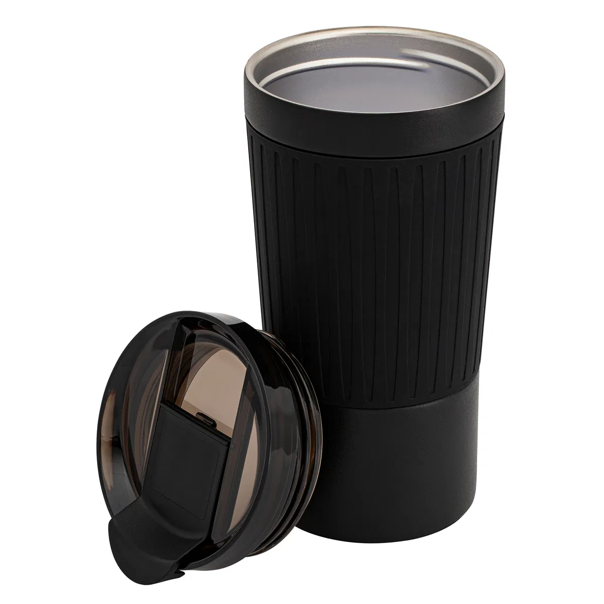 	Black Thermo Mug with lid off