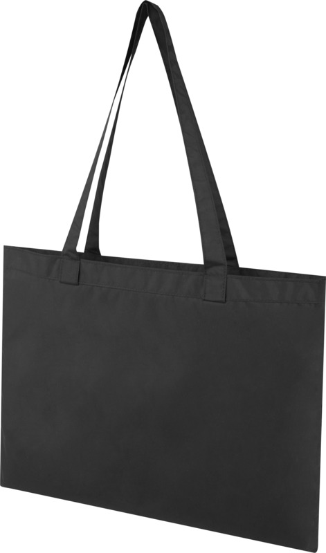 Black Recycled Circular Tote Bag