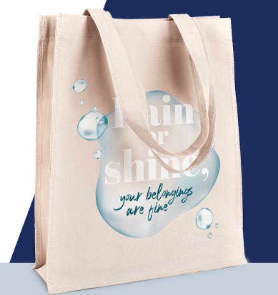 5oz Water Repellent Bag with print