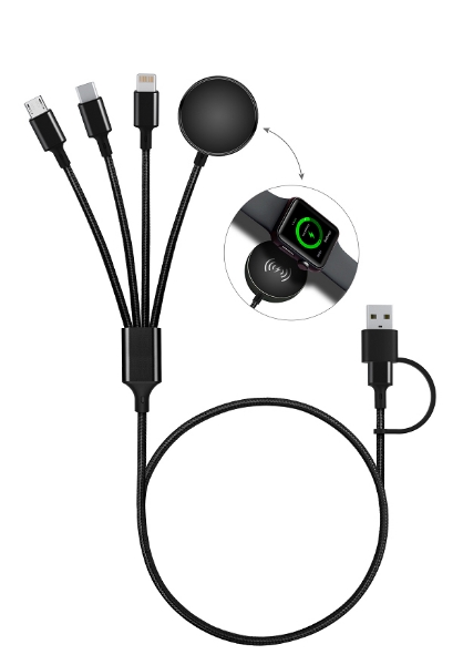 4-in-1 Wireless Charger with Apple Watch charger