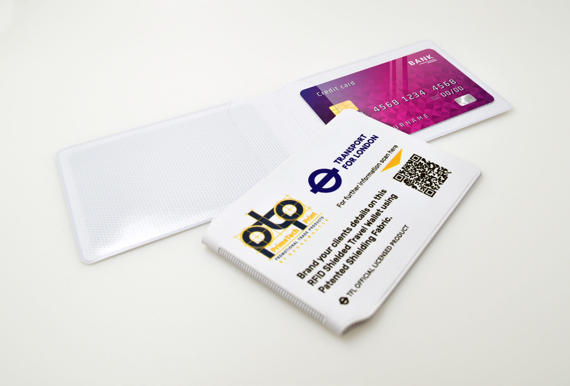 	RFID Oyster Card and bank card wallet open
