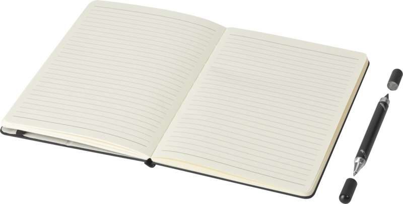 Notebook and Pen Gift Set	open notebook