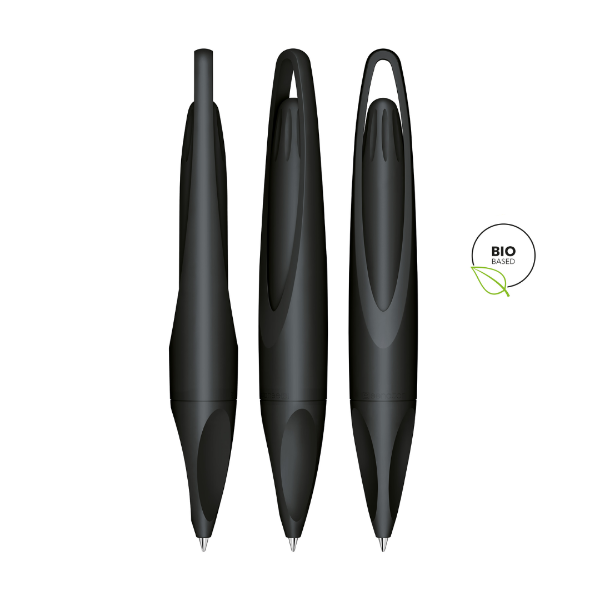 Matt Recycled Bio Plastic Pen in Black