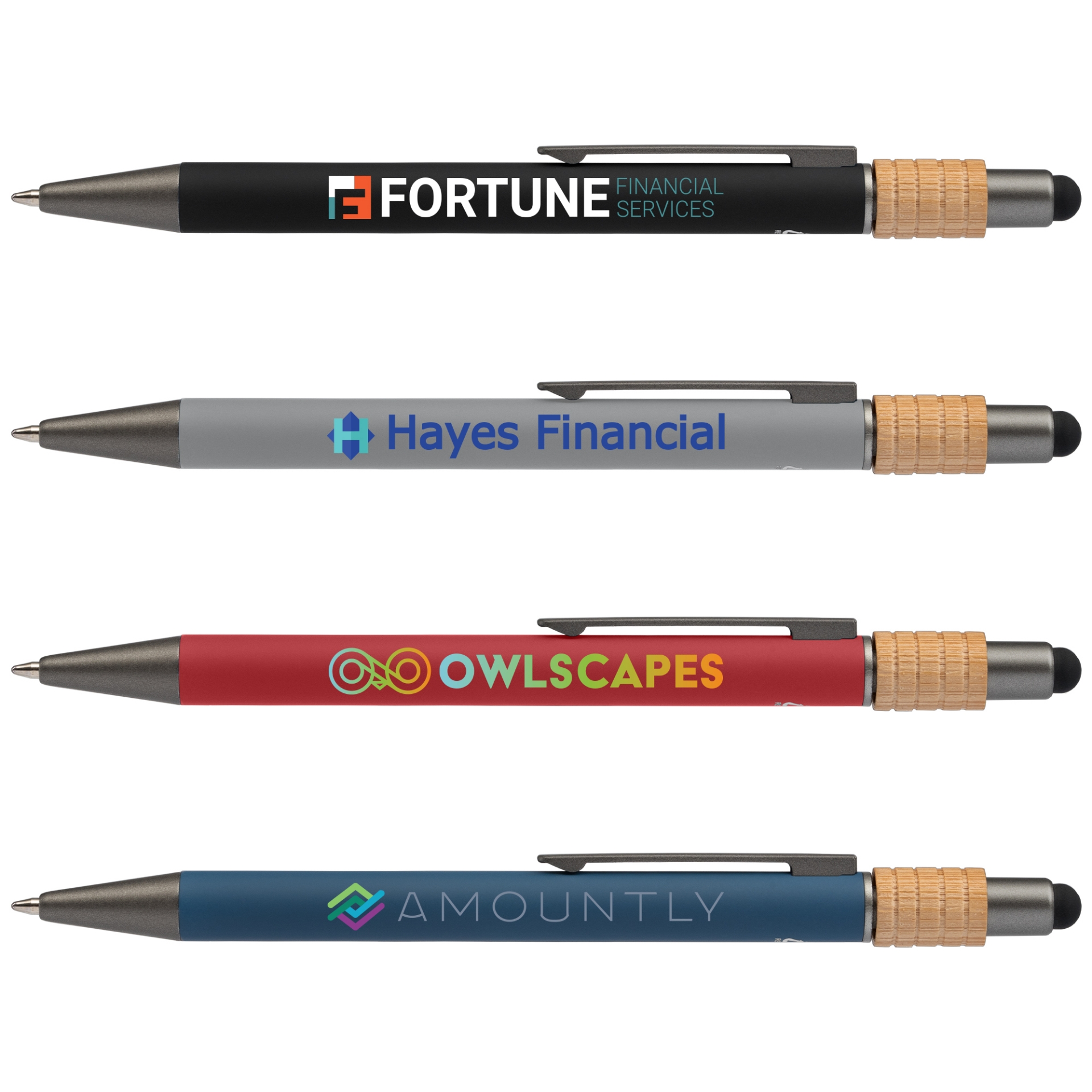 Spinner Recycled Aluminium Pens with print