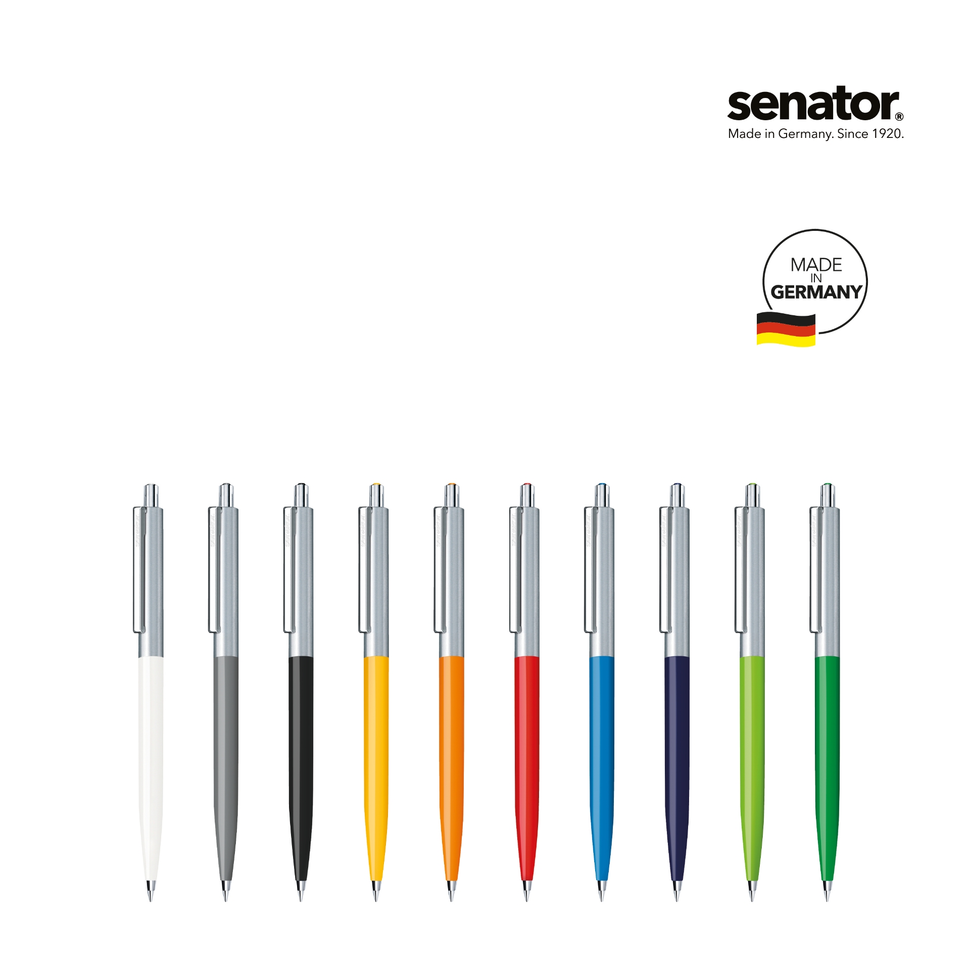 Metal Push Ball pen in many different colours