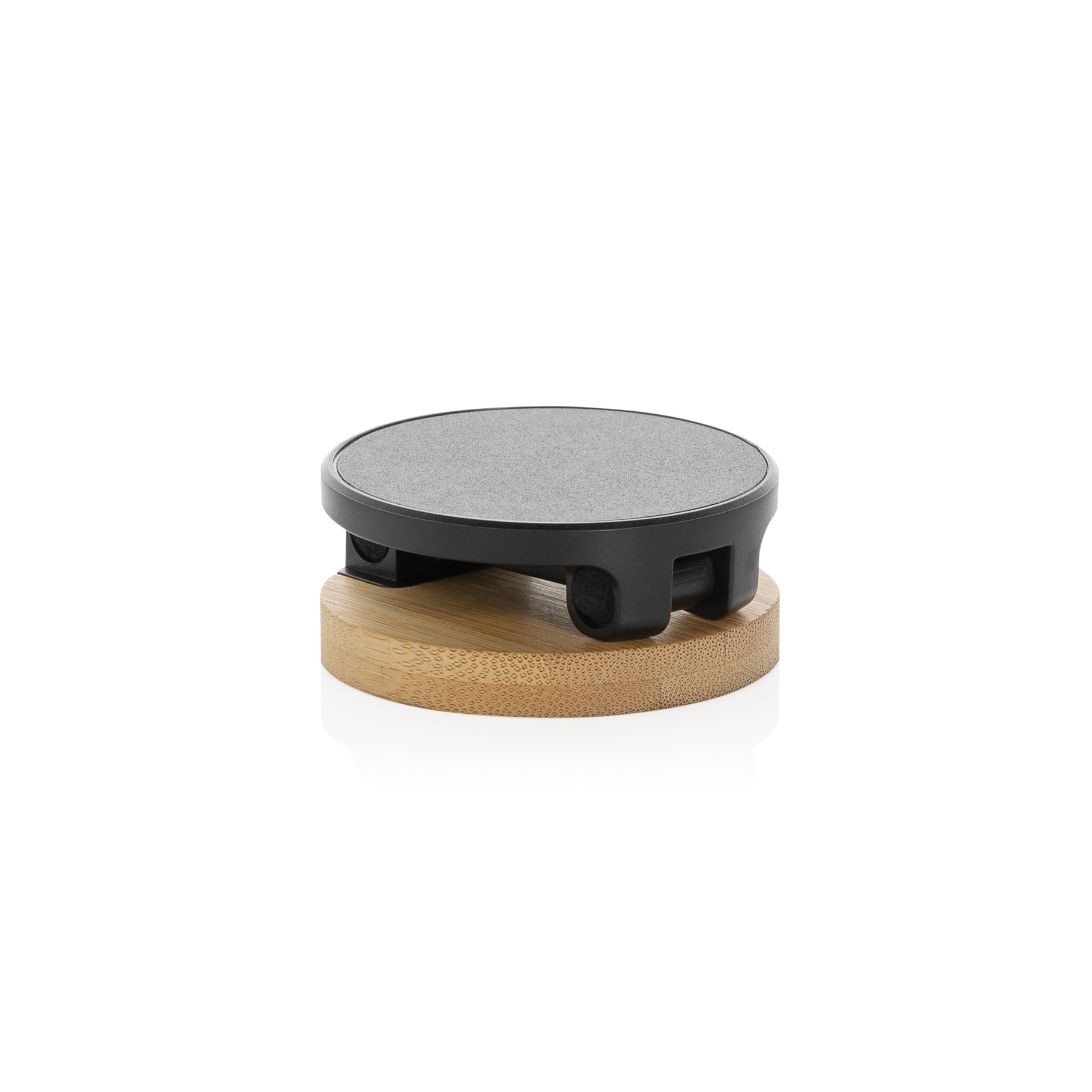 Magmount recycled bamboo and plastic phone stand folded