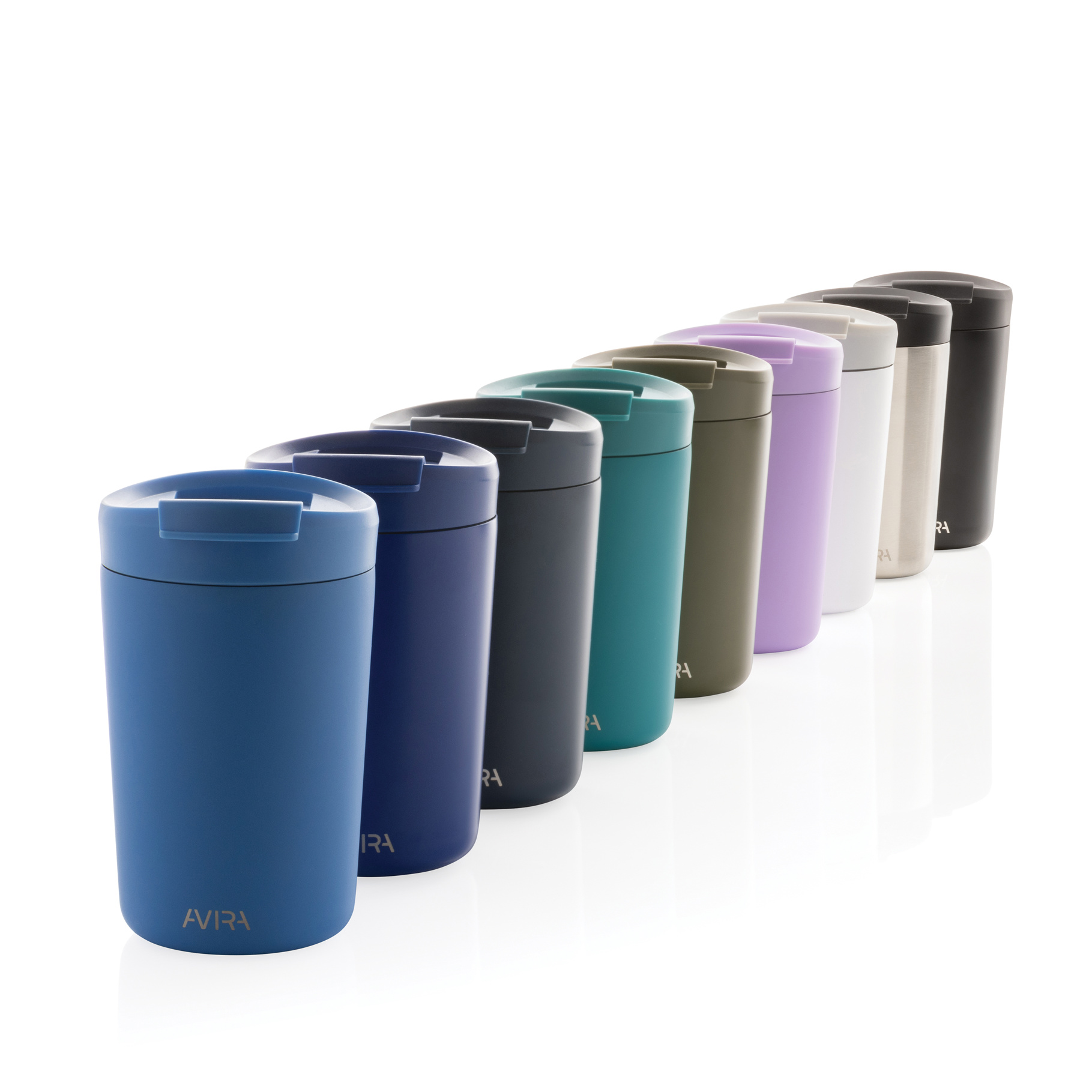 All colours of recycled tumblers