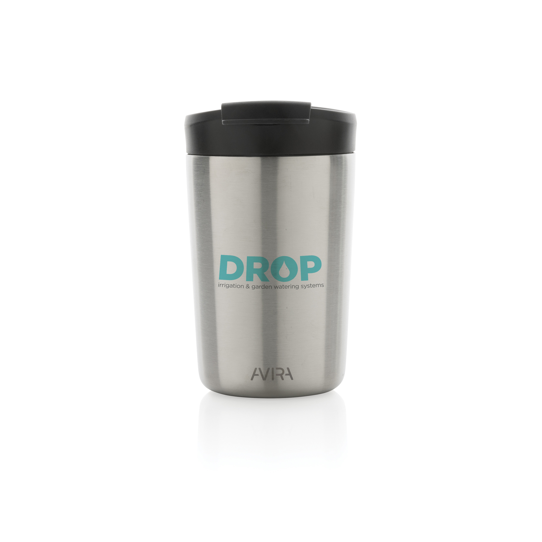 Silver Recycled Steel Tumbler with print
