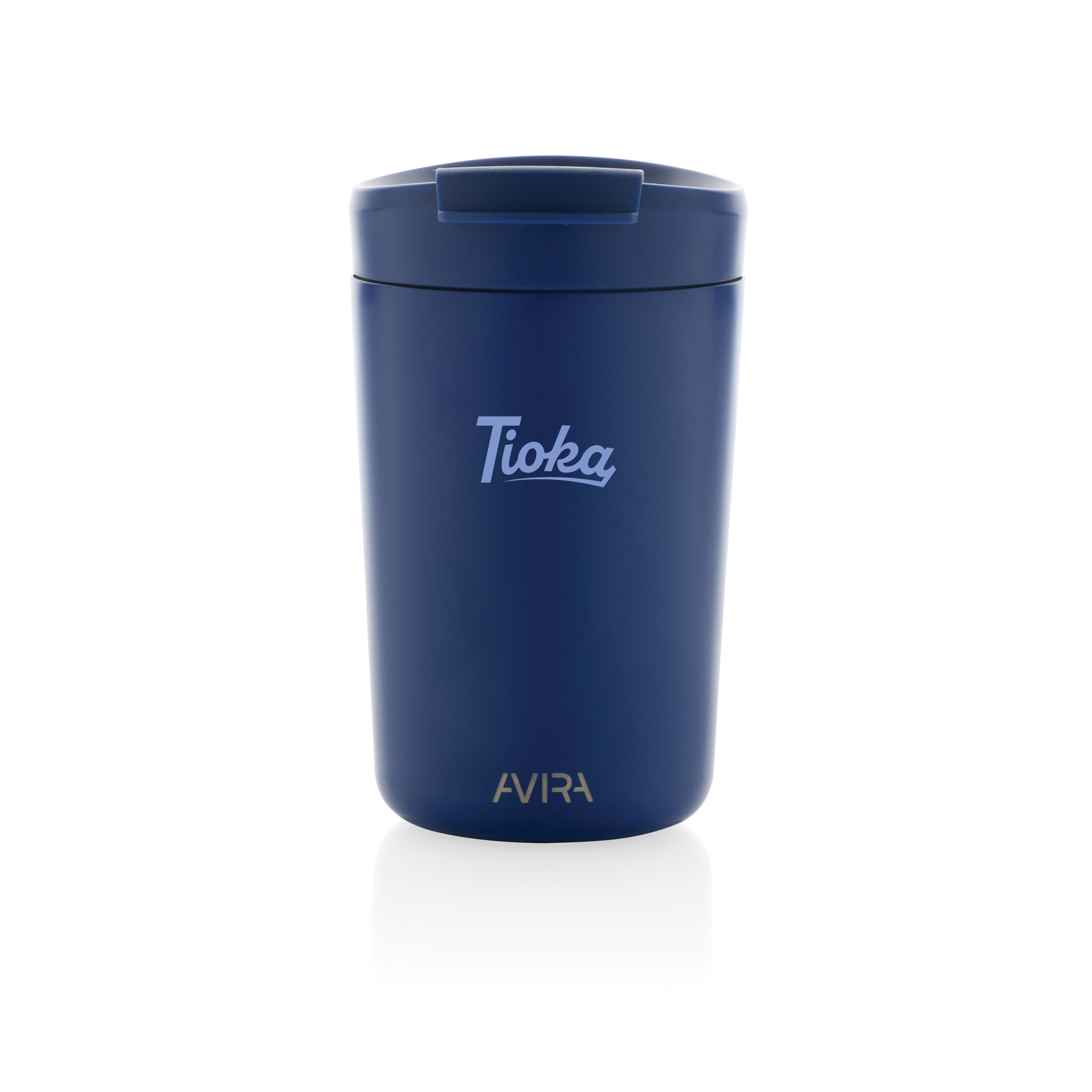 Royal Blue Recycled Steel Tumbler with print