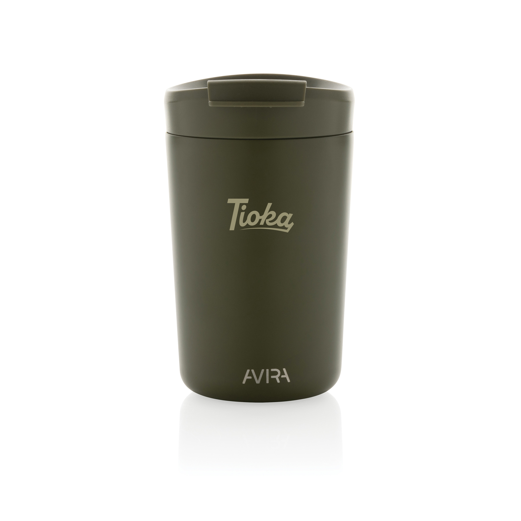 Green Recycled Steel Tumbler with print
