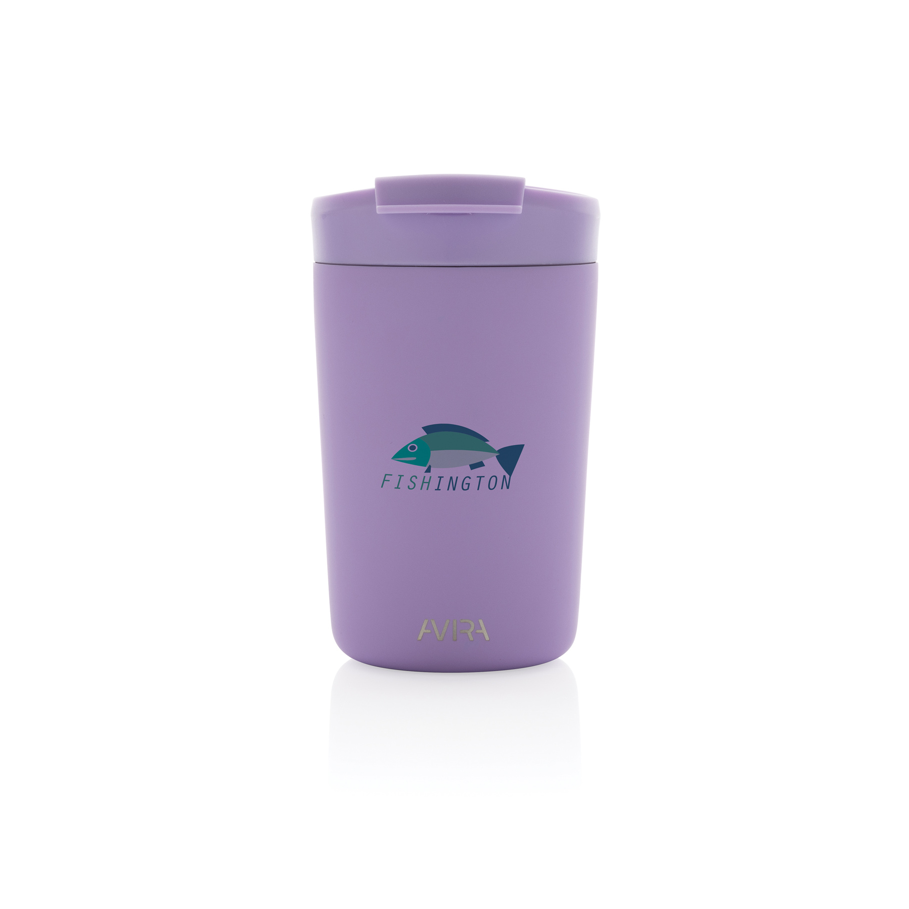 Purple Recycled Steel Tumbler with print