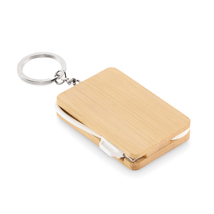 	Bamboo Keyring Charging Cable
