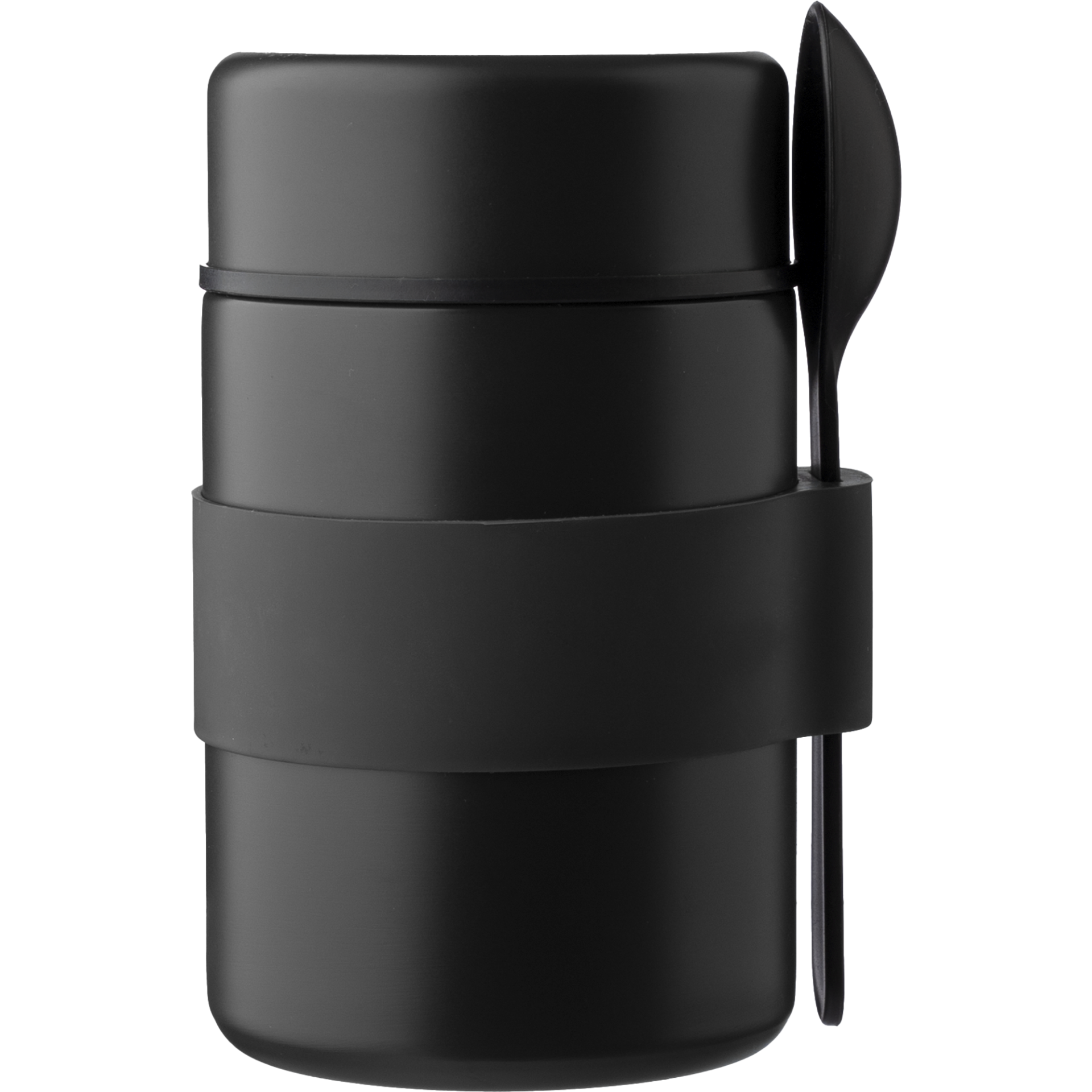 Black Stainless steel double walled lunch pot