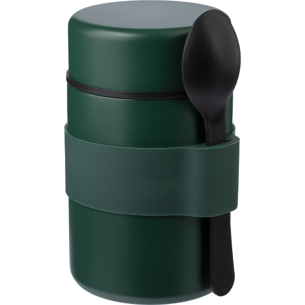 Green Stainless steel double walled lunch pot